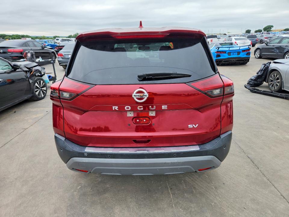 2021 Nissan Rogue VIN JN8AT3BA4MW003574 COPART salvage auction — FRONT END, TX - CERTIFICATE OF TITLE, sold $3,950 on 2026-07-23 (photo 6)