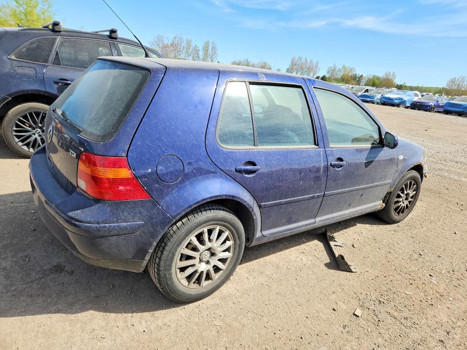 2003 Volkswagen Golf VIN 9BWGP21J734064715 COPART salvage auction — FRONT END, On - Permit No Brand - Unfit, sold $1,300 on 2026-07-09 (photo 3)