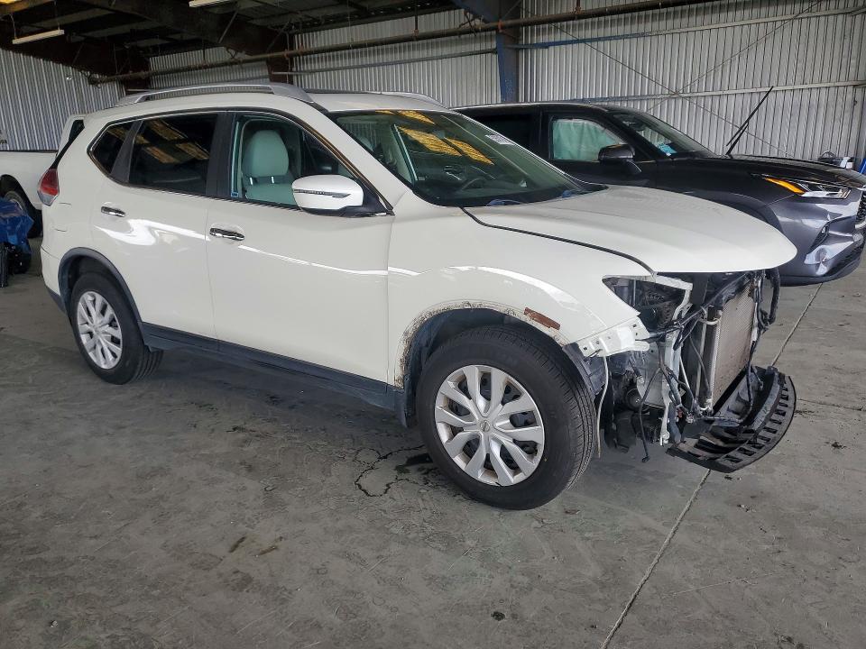 2016 Nissan Rogue VIN JN8AT2MT8GW002456 COPART salvage auction — FRONT END, Ca - Salvage Certificate, sold $2,750 on 2026-07-02 (photo 4)