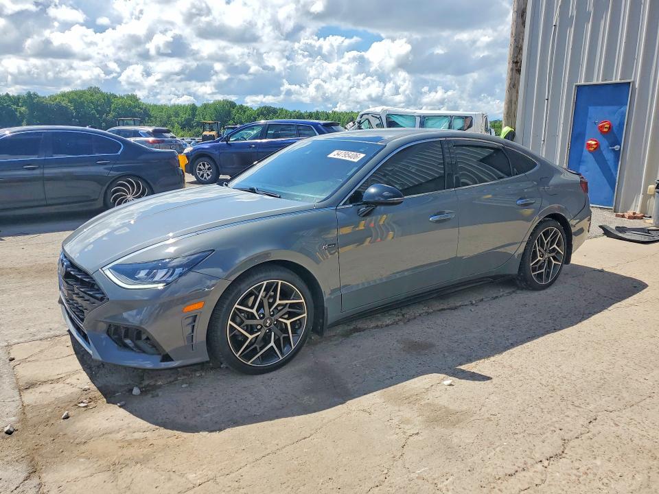 2021 Hyundai Sonata VIN 5NPEK4JC3MH105866 COPART salvage auction — REAR END, TN - SALVAGE CERTIFICATE (P), sold $175 on 2026-07-28 (photo 1)