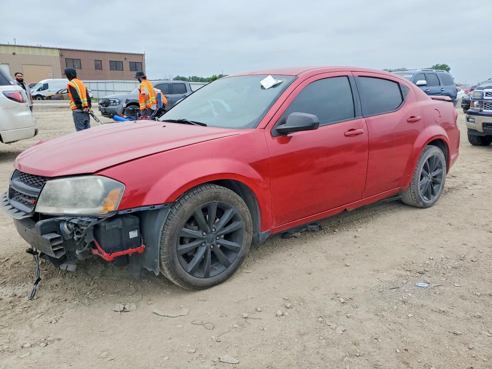 2014 Dodge Avenger VIN 1C3CDZAB4EN227017 COPART salvage auction — FRONT END, Ks - Cert Of Title-Salvage, sold $475 on 2026-07-09 (photo 1)