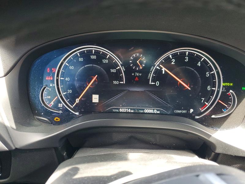 2019 BMW VIN 5UXUJ3C58KLG55937 COPART salvage auction — FRONT END, Ca - Salvage Certificate, sold $13,300 on 2026-07-17 (photo 9)