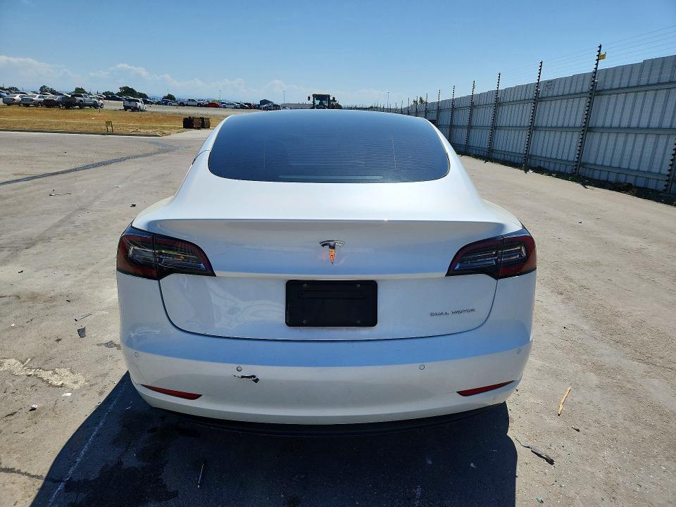 2021 Tesla Model 3 VIN 5YJ3E1EB0MF995966 COPART salvage auction — FRONT END, Ca - Salvage Certificate, sold $3,550 on 2026-07-14 (photo 6)