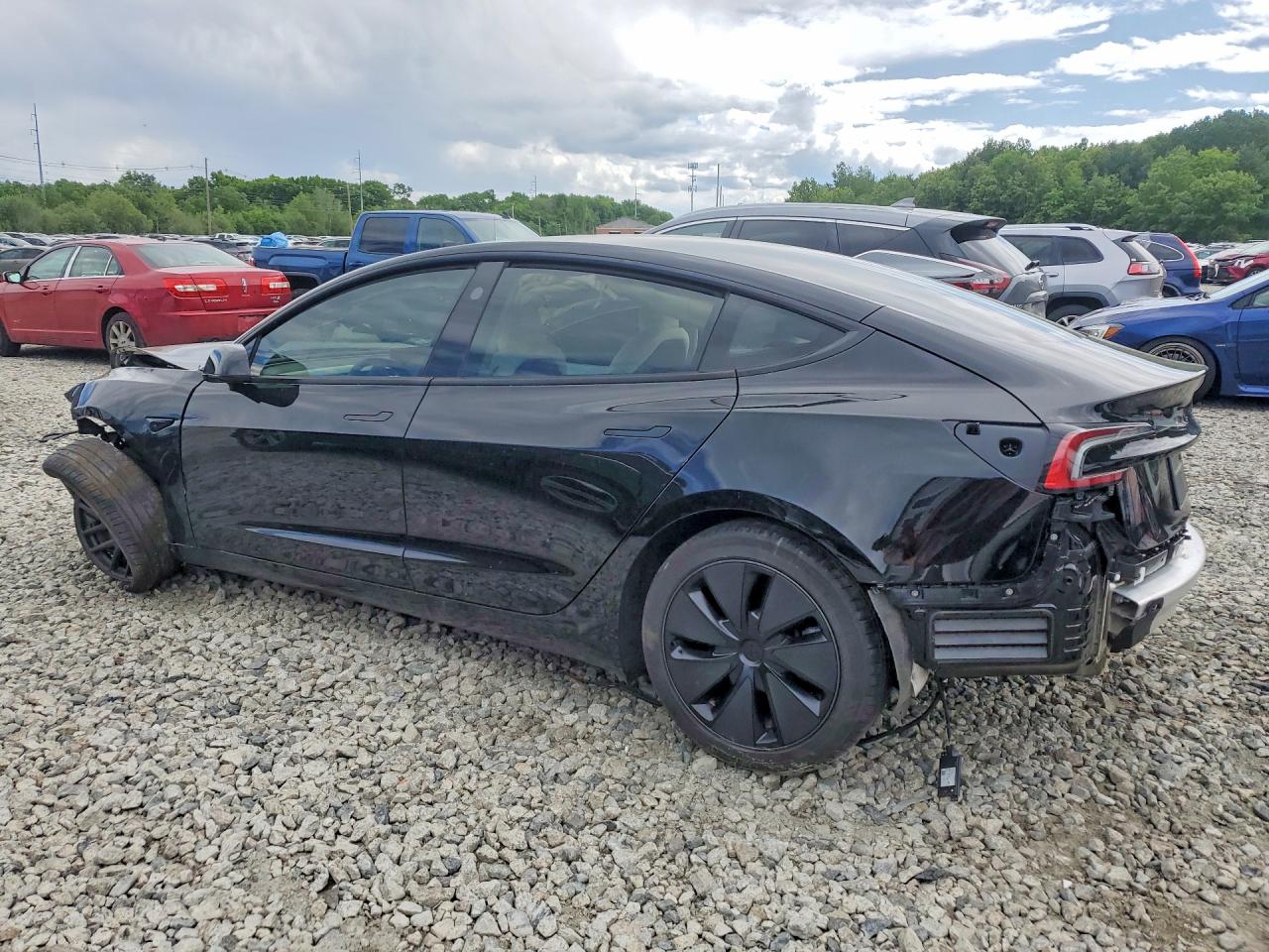 2024 Tesla Model 3 VIN 5YJ3E1EB2RF822019 COPART salvage auction — Front End, MA - CERTIFICATE OF TITLE (P), sold $6,700 on 2026-07-01 (photo 2)
