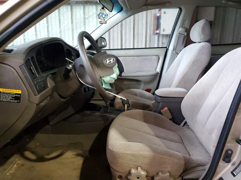 2005 Hyundai Elantra VIN KMHDN46D55U997500 COPART salvage auction — FRONT END, Tx - Salvage Vehicle Title, sold $450 on 2026-07-06 (photo 7)