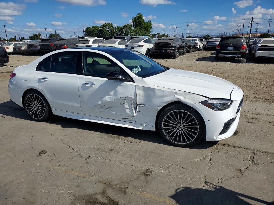 2022 Mercedes-benz C class VIN W1KAF4GB9NR064323 COPART salvage auction — FRONT END, CA - SALVAGE CERTIFICATE (P), sold $12,900 on 2026-07-27 (photo 4)