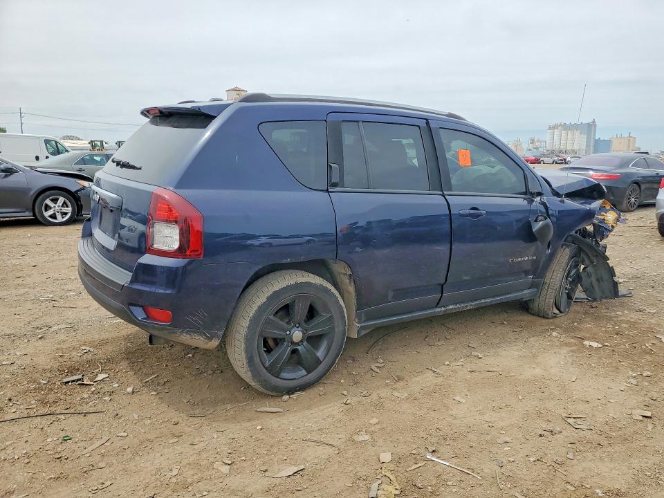 2017 Jeep Compass VIN 1C4NJDBBXHD105870 COPART salvage auction — FRONT END, Il - Salvage Certificate, sold $225 on 2026-07-10 (photo 3)