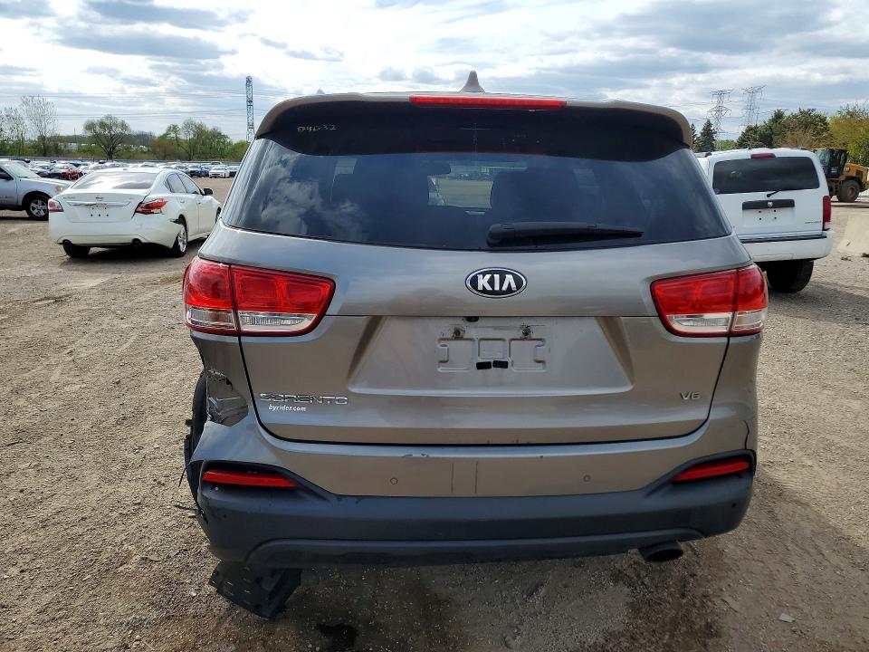 2016 Kia Sorento VIN 5XYPGDA5XGG086112 COPART salvage auction — REAR END, Il - Salvage Certificate, sold $1,750 on 2026-07-14 (photo 6)