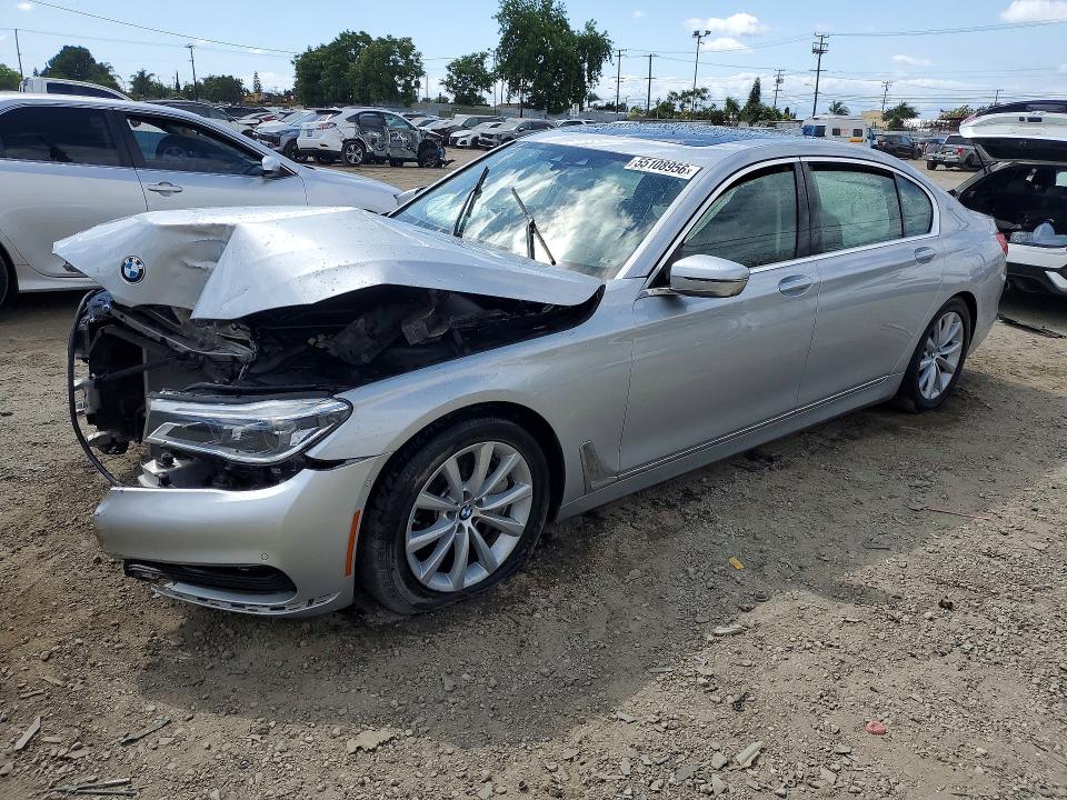 2018 BMW 7 series VIN WBA7F0C50JGM23722 COPART salvage auction — FRONT END, Ca - Acq Bos - Post Sale - Salvage, sold $2,650 on 2026-07-09 (photo 1)