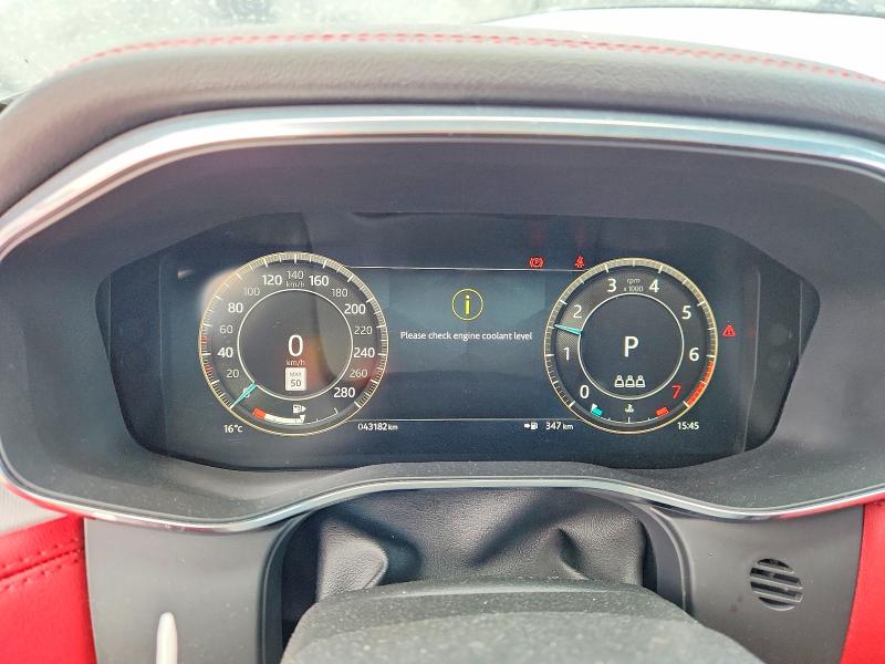 2023 Jaguar F-pace VIN SADCT2FU7PA714792 COPART salvage auction — FRONT END, On - Permit No Brand - Unfit, sold $13,200 on 2026-07-30 (photo 9)
