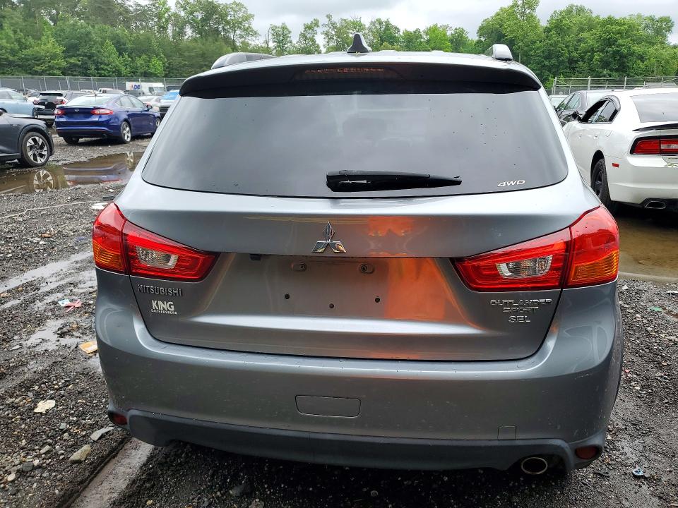 2017 Mitsubishi Outlander VIN JA4AR4AW4HZ022783 COPART salvage auction — FRONT END, ID - SALVAGE CERTIFICATE OF TITLE, sold $950 on 2026-07-28 (photo 6)