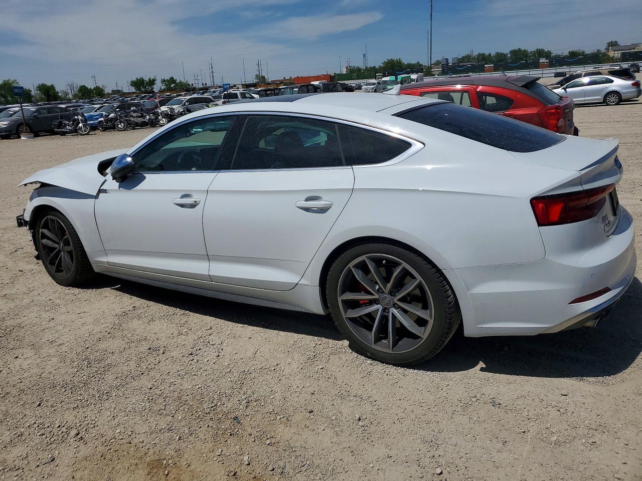 2018 Audi S5 VIN WAUC4CF53JA011167 COPART salvage auction — Front End, IA - CERT OF TITLE-SALVAGE TITLE, sold $3,250 on 2026-07-01 (photo 2)