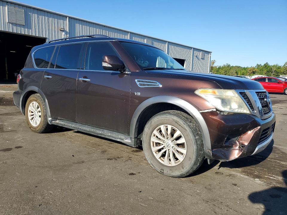 2018 Nissan Armada VIN JN8AY2ND8J9051459 COPART salvage auction — FRONT END, Fl - Cert Of Title Slvg Rebuildable, sold $3,700 on 2026-07-20 (photo 4)