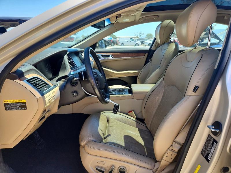 2015 Hyundai Genesis VIN KMHGN4JE3FU079534 COPART salvage auction — FRONT END, Ca - Salvage Certificate, sold $1,550 on 2026-07-02 (photo 7)