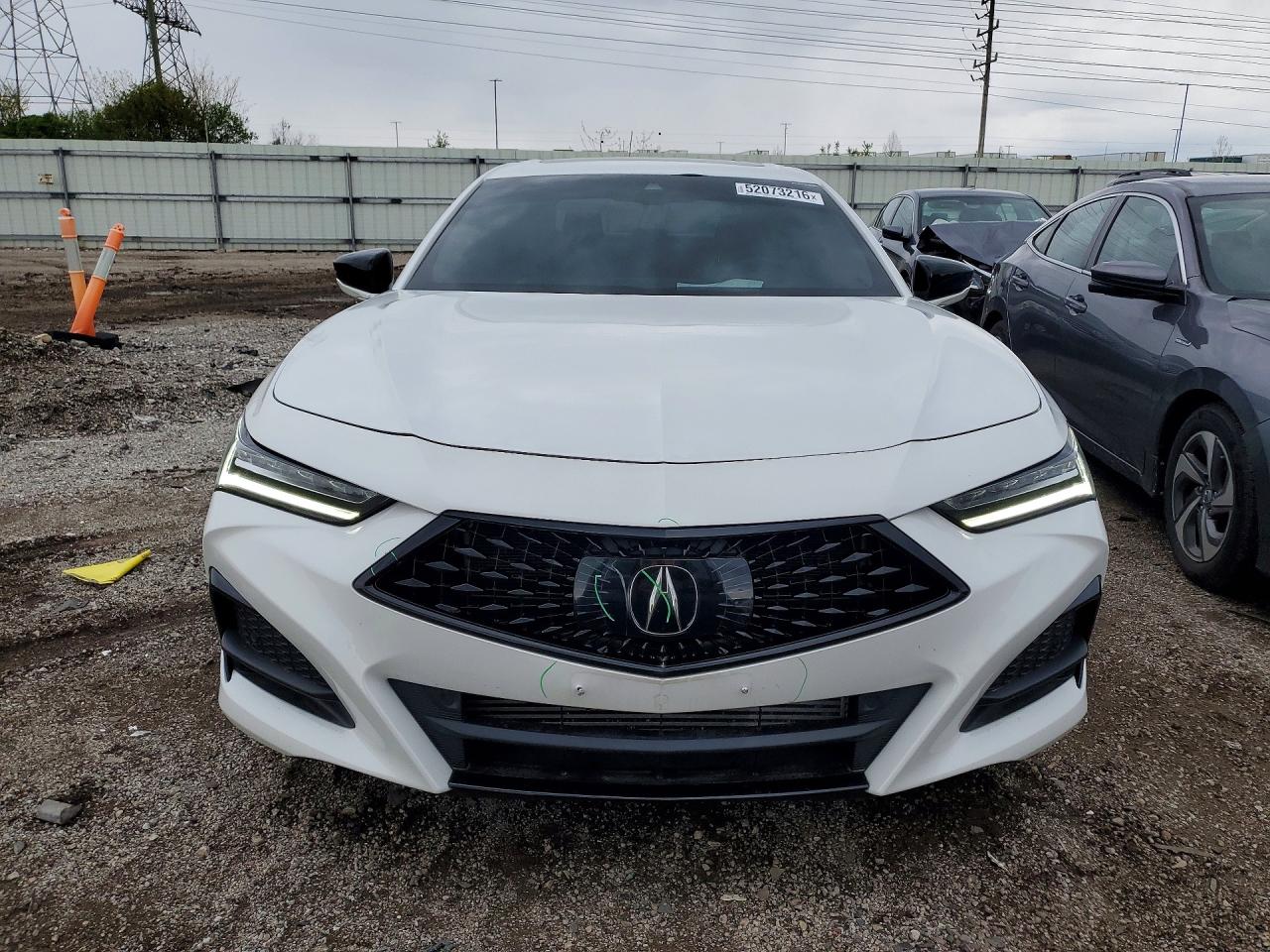 2023 Acura TLX VIN 19UUB5F50PA006723 COPART salvage auction — Side, WV - SALVAGE CERTIFICATE, sold $16,700 on 2026-06-25 (photo 5)