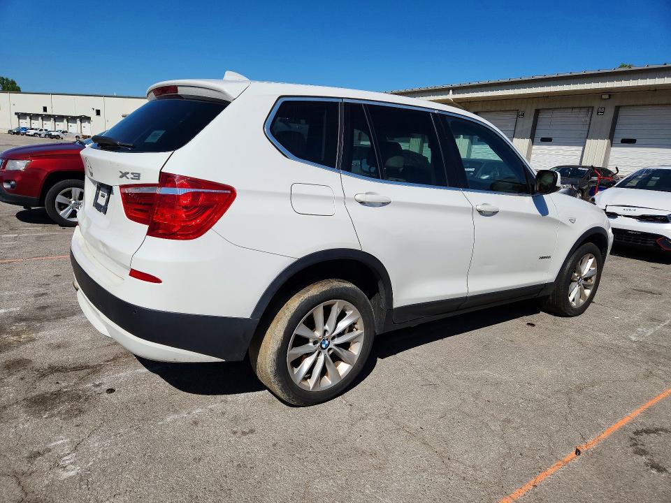 2013 BMW X3 VIN 5UXWX9C54D0A08384 COPART salvage auction — REAR END, In - Certificate Of Title (P), sold $2,350 on 2026-07-11 (photo 3)