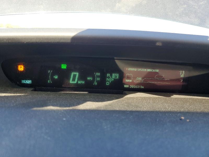 2011 Toyota Prius VIN JTDKN3DU3B5361043 COPART salvage auction — VANDALISM, Nj - Cert Of Title-Salvage, sold $725 on 2026-07-08 (photo 9)