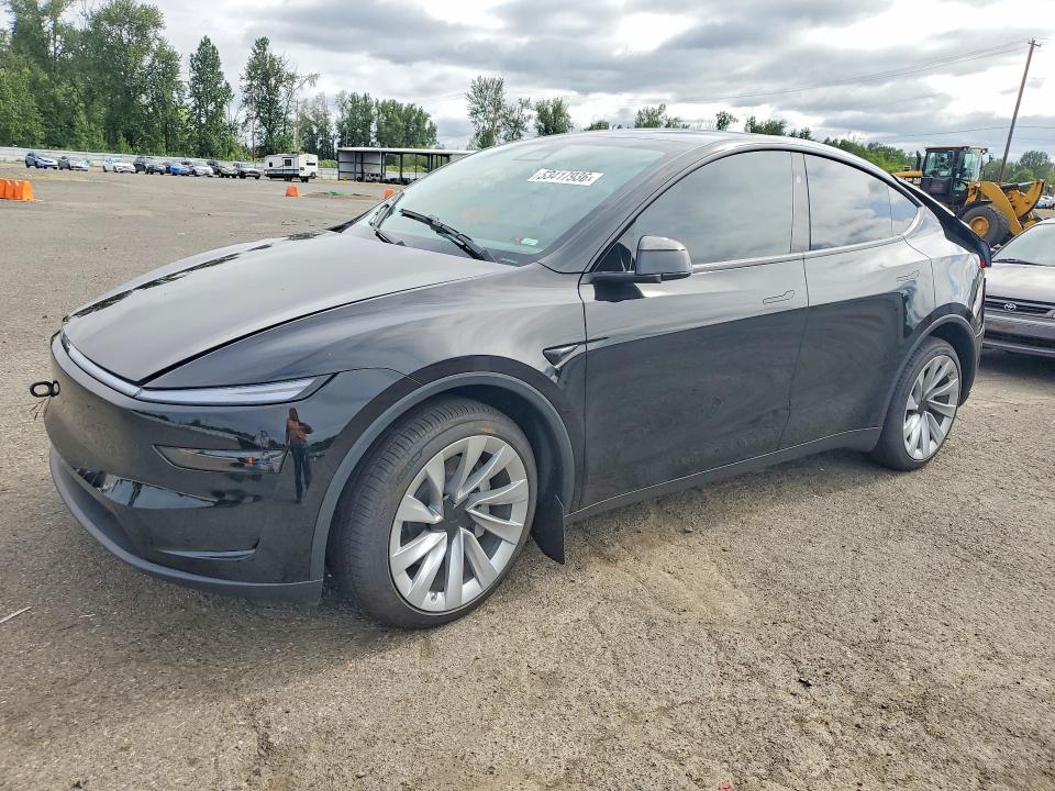2026 Tesla Model y VIN 7SAYGDEE6TF567123 COPART salvage auction — REAR END, Or - Salvage Title Certificate, sold $18,100 on 2026-07-13 (photo 1)