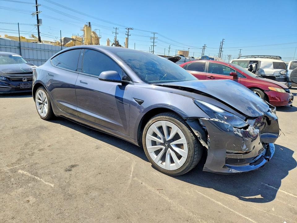 2023 Tesla Model 3 VIN 5YJ3E1EB2PF387628 COPART salvage auction — FRONT END, Ca - Salvage Certificate, sold $8,800 on 2026-07-08 (photo 4)