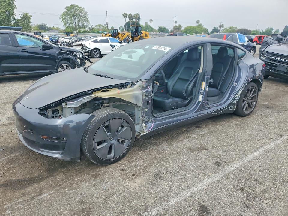 2023 Tesla Model 3 VIN 5YJ3E1EAXPF429115 COPART salvage auction — SIDE, ID - SALVAGE CERTIFICATE OF TITLE, sold $6,700 on 2026-07-31 (photo 1)