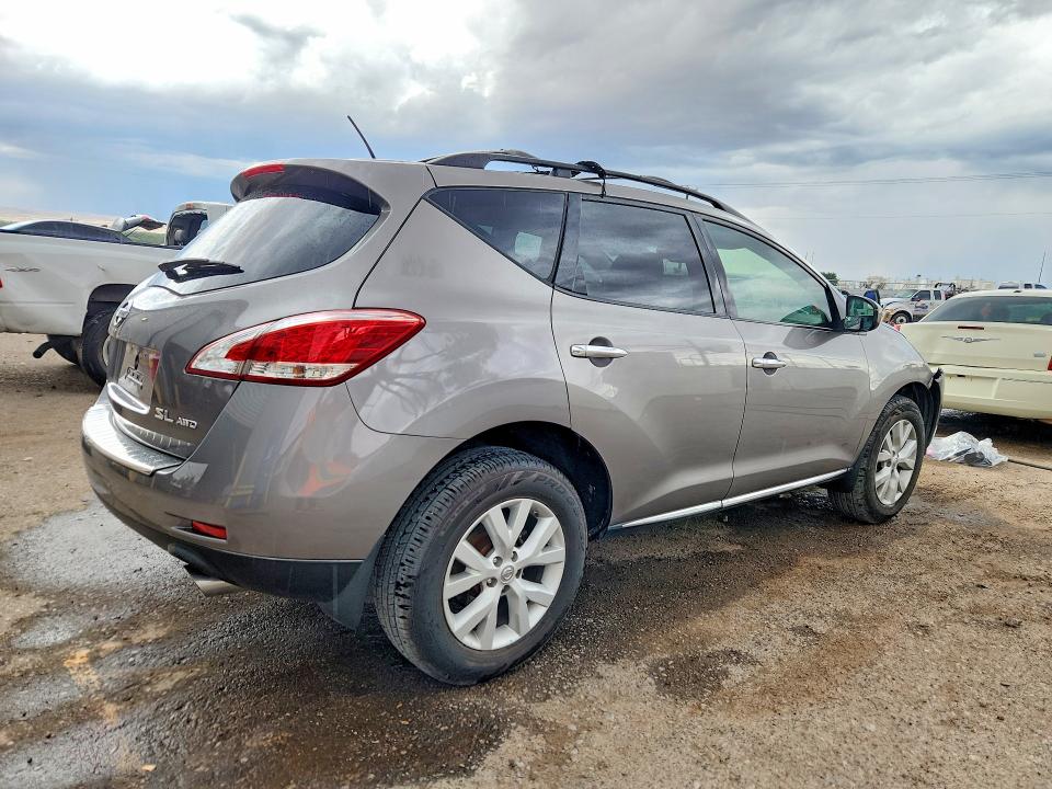 2011 Nissan Murano VIN JN8AZ1MWXBW158994 COPART salvage auction — FRONT END, Nm - Cert Of Title-Salvage, sold $975 on 2026-07-16 (photo 3)