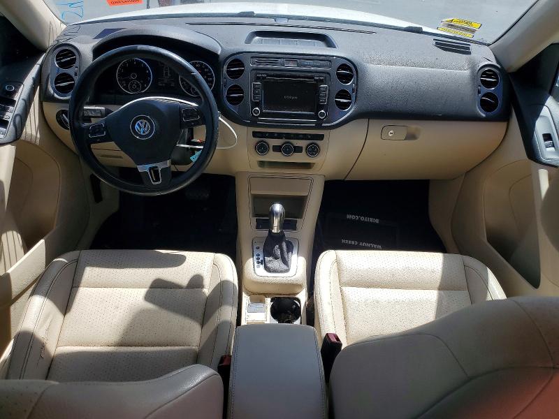 2013 Volkswagen Tiguan VIN WVGBV3AXXDW601034 COPART salvage auction — MINOR DENT/SCRATCHES, CA - DIS/DLR/EXP ONLY CLEAN TITLE, sold $2,100 on 2026-07-20 (photo 8)