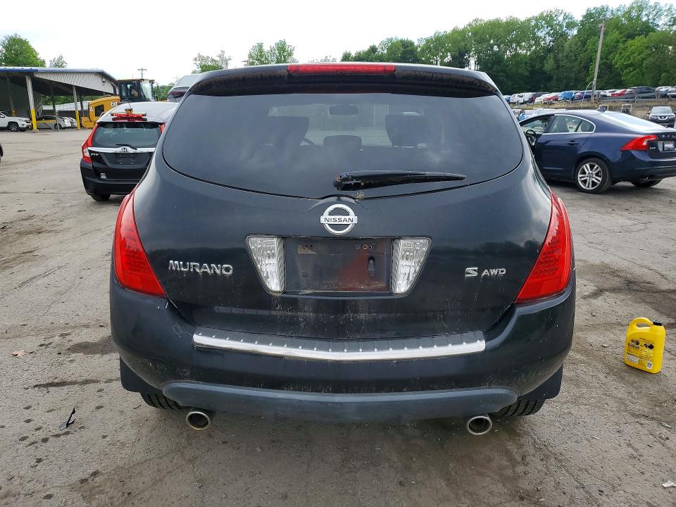 2007 Nissan Murano VIN JN8AZ08W37W644364 COPART salvage auction — MINOR DENT/SCRATCHES, Ny - Certificate Of Title, sold $325 on 2026-07-28 (photo 6)