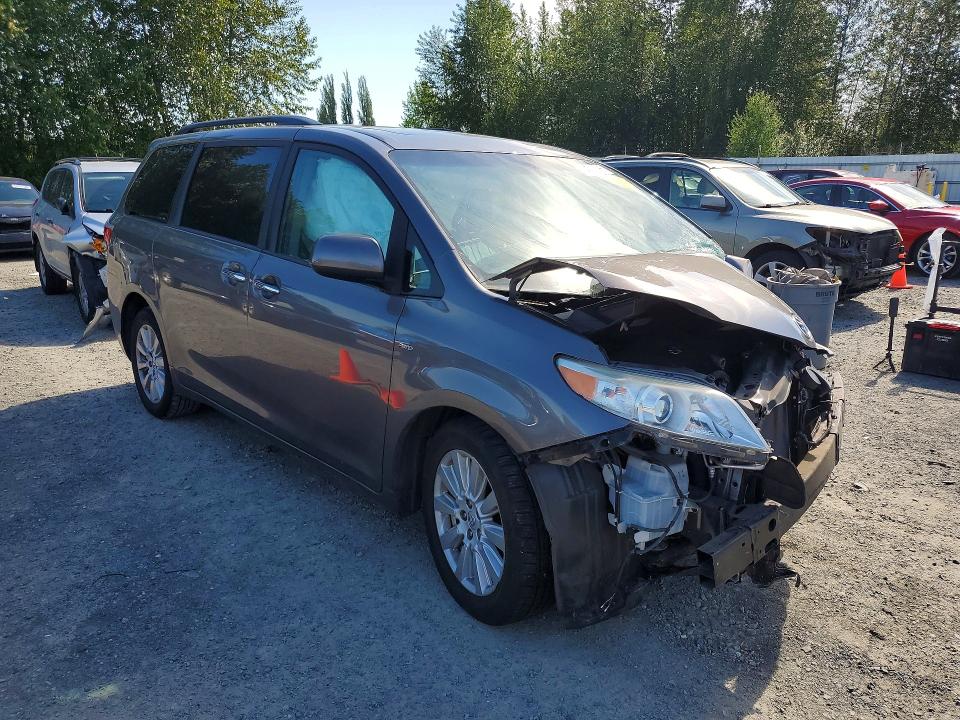 2017 Toyota VIN 5TDDZ3DC7HS168269 COPART salvage auction — FRONT END, Wa - Bill Of Sale, sold $2,050 on 2026-07-06 (photo 4)