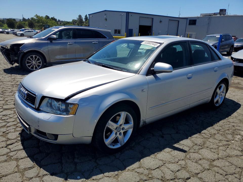 2005 Audi A4 VIN WAUJC68E05A096158 COPART salvage auction — FRONT END, Ca - Salvage Certificate, sold $925 on 2026-07-17 (photo 1)