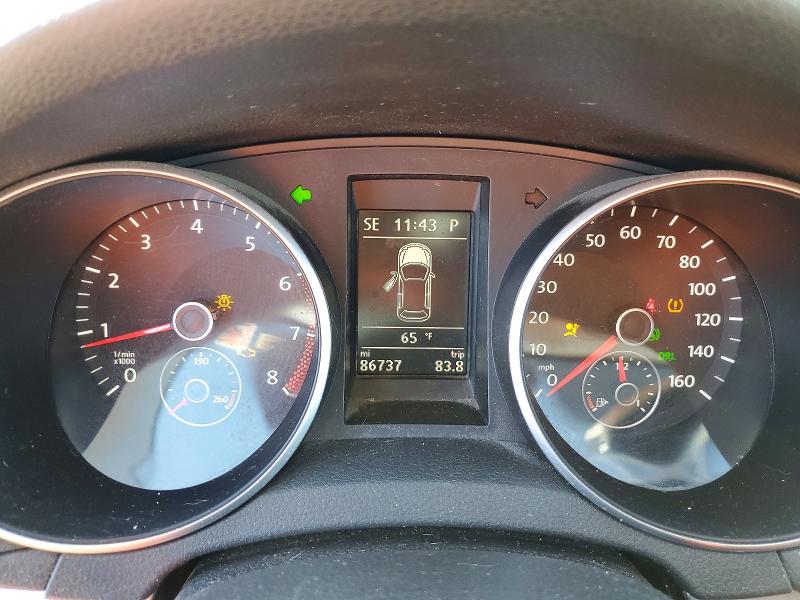 2013 Volkswagen Golf VIN WVWDB7AJ7DW089550 COPART salvage auction — FRONT END, KY - CERT OF TITLE-SALVAGE, sold $1,250 on 2026-07-27 (photo 9)