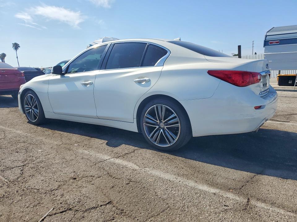 2015 Infiniti VIN JN1BV7AP3FM354050 COPART salvage auction — FRONT END, Ca - Salvage Certificate, sold $2,500 on 2026-07-24 (photo 2)