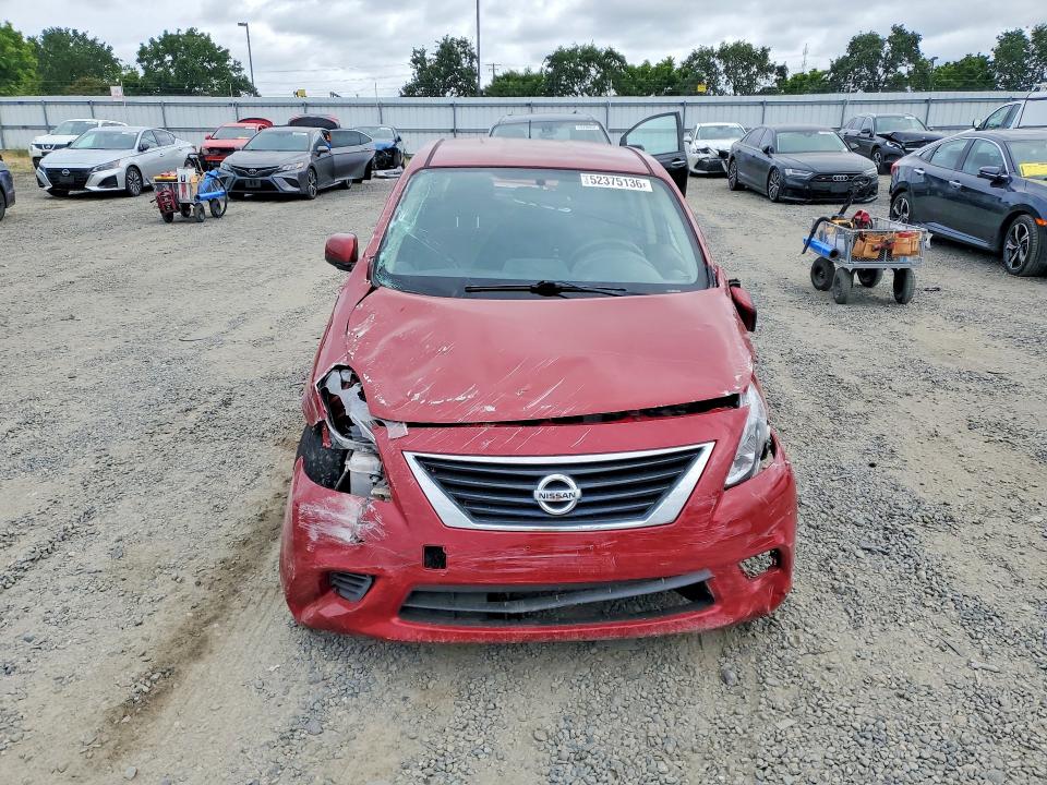 2014 Nissan Versa VIN 3N1CN7AP2EL867884 COPART salvage auction — FRONT END, Ca - Salvage Certificate, sold $650 on 2026-07-02 (photo 5)