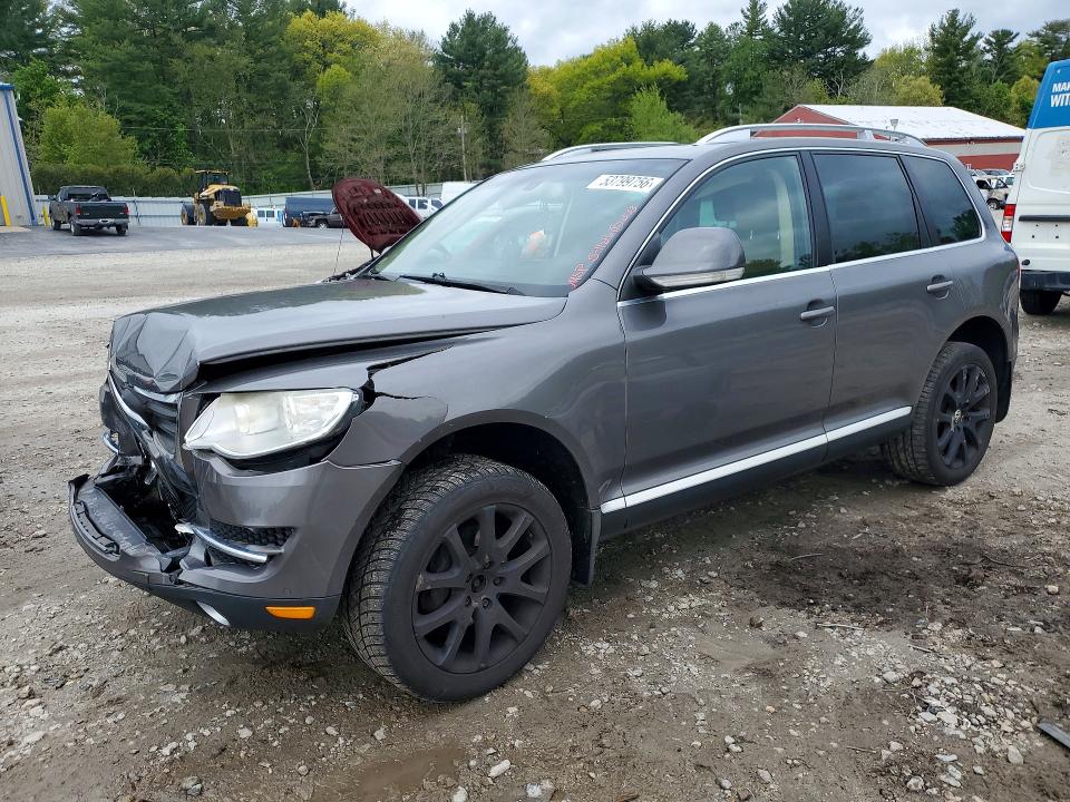 2009 Volkswagen Touareg VIN WVGBE77L49D024418 COPART salvage auction — FRONT END, Ma - Cert Of Title-Reconstrctd Coll, sold $325 on 2026-07-09 (photo 1)