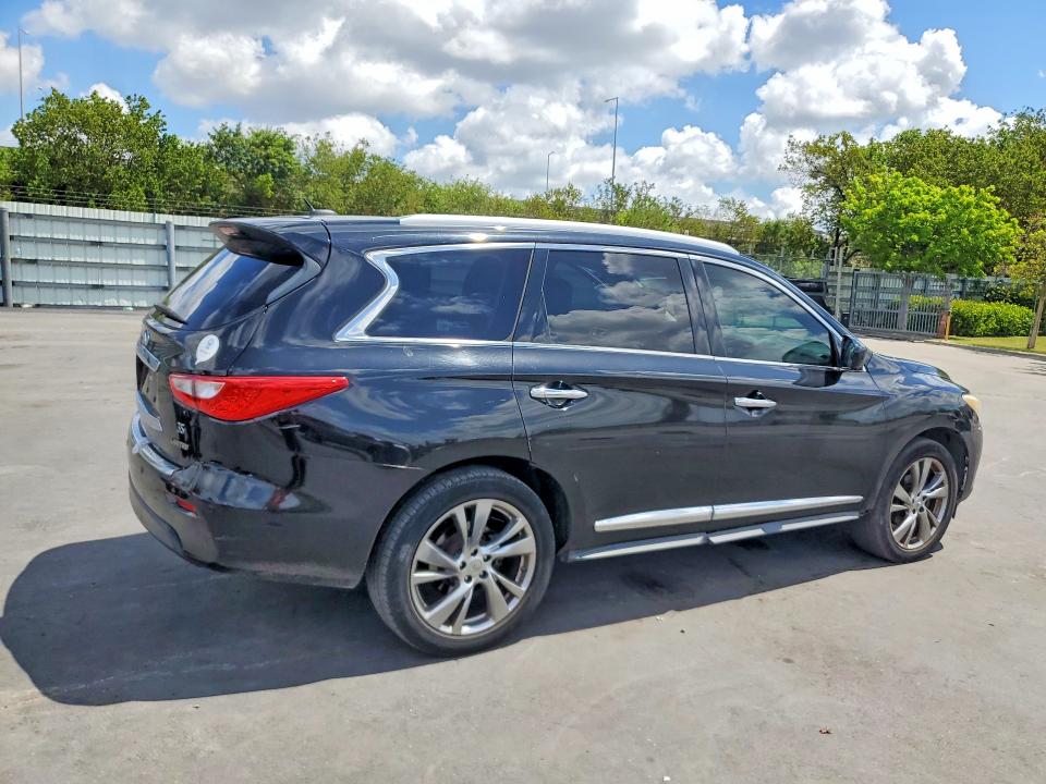 2013 Infiniti Jx35 VIN 5N1AL0MN0DC341660 COPART salvage auction — NORMAL WEAR, Fl - Cert Of Title-Rebuilt, sold $825 on 2026-07-08 (photo 3)