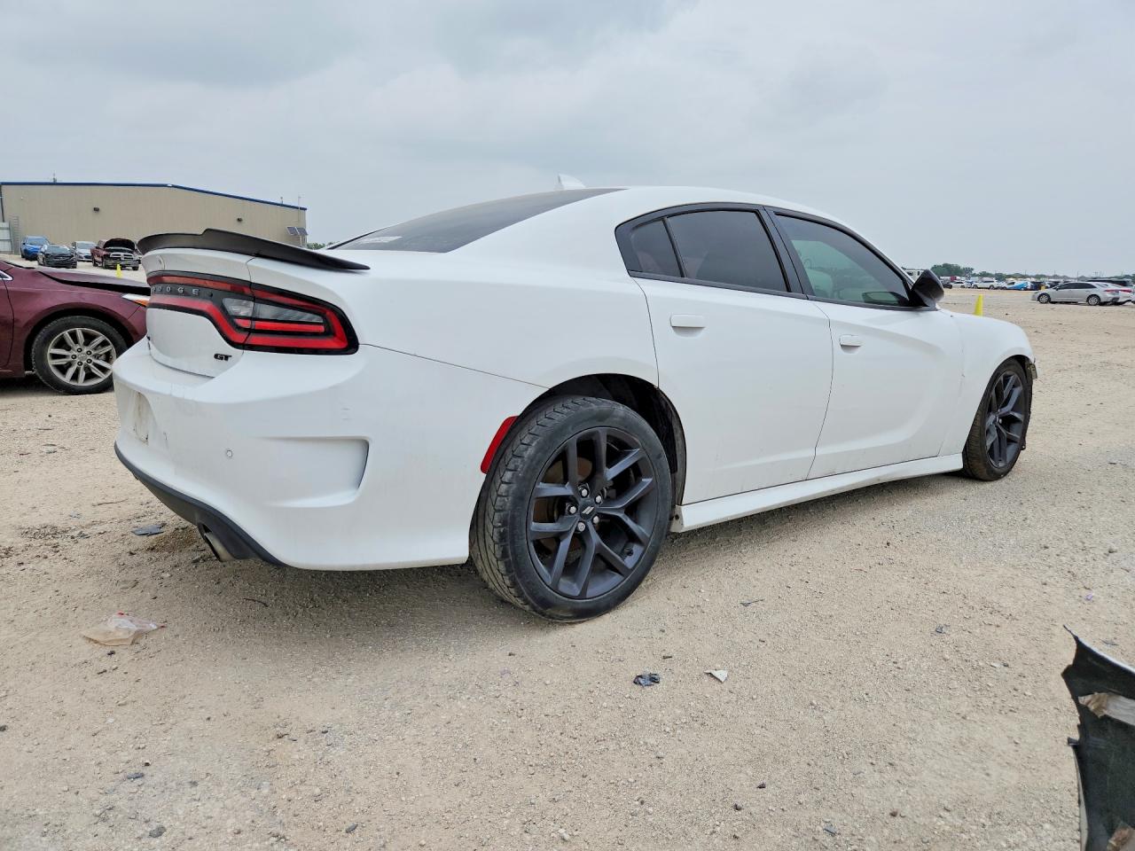 2019 Dodge Charger VIN 2C3CDXHGXKH581845 COPART salvage auction — Front End, TX - SALVAGE VEHICLE TITLE, sold $4,050 on 2026-07-09 (photo 3)