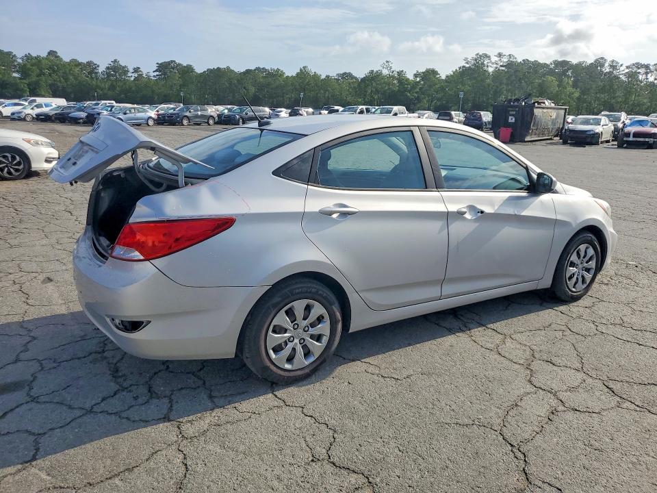 2017 Hyundai Accent VIN KMHCT4AE8HU175375 COPART salvage auction — REAR END, Ga - Cert Of Title-Salvage, sold $1,000 on 2026-07-27 (photo 3)