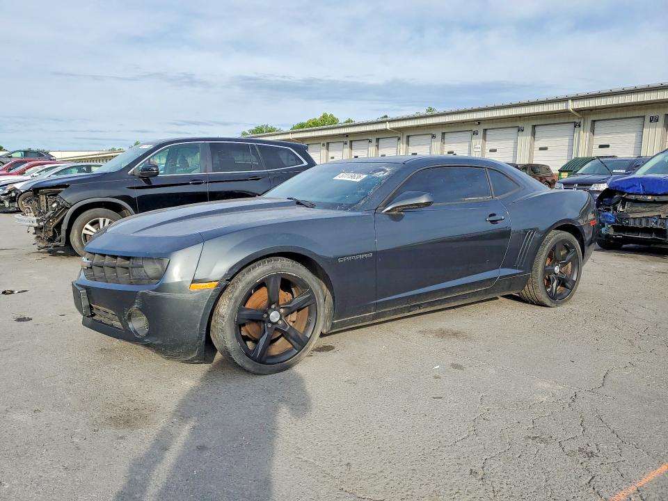 2013 Chevrolet Camaro VIN 2G1FA1E32D9185088 COPART salvage auction — FRONT END, In - Certificate Of Title (P), sold $500 on 2026-07-02 (photo 1)