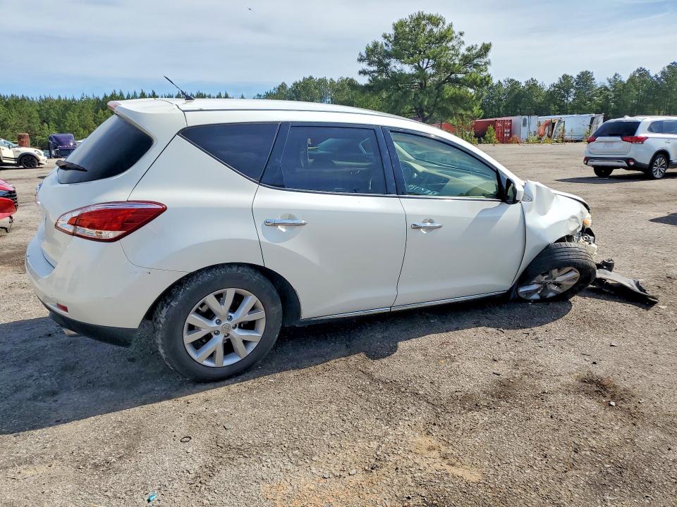 2012 Nissan Murano VIN JN8AZ1MU9CW122018 COPART salvage auction — FRONT END, SC - CERT OF TITLE-SALVAGE, sold $300 on 2026-07-17 (photo 3)