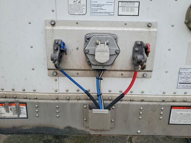 2021 Great dane trailer VIN 1GR1P062XMT318324 COPART salvage auction — SIDE, IL - SALVAGE CERTIFICATE, sold $2,200 on 2026-07-30 (photo 8)