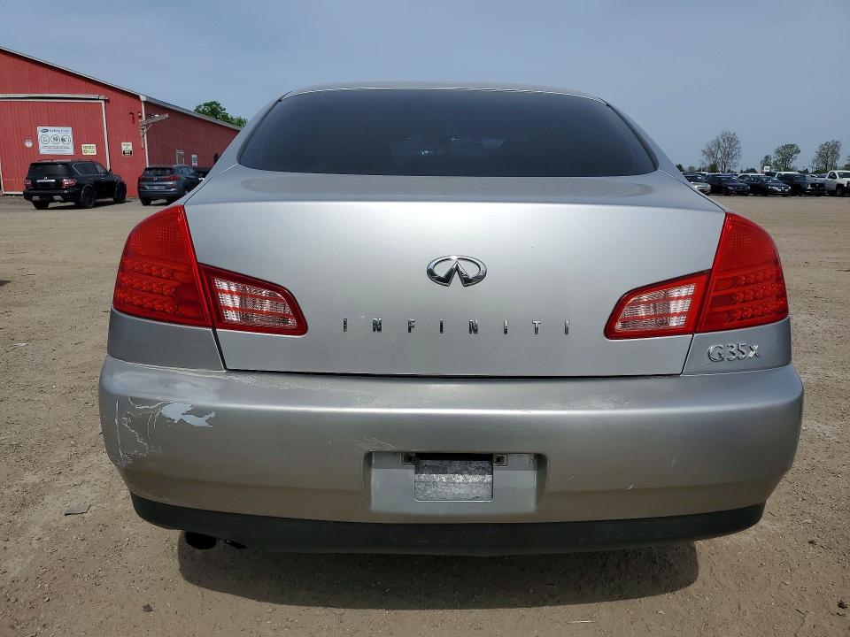2004 Infiniti G35 VIN JNKCV51F54M700463 COPART salvage auction — FRONT END, On - Permit Irrepairable, sold $400 on 2026-07-09 (photo 6)
