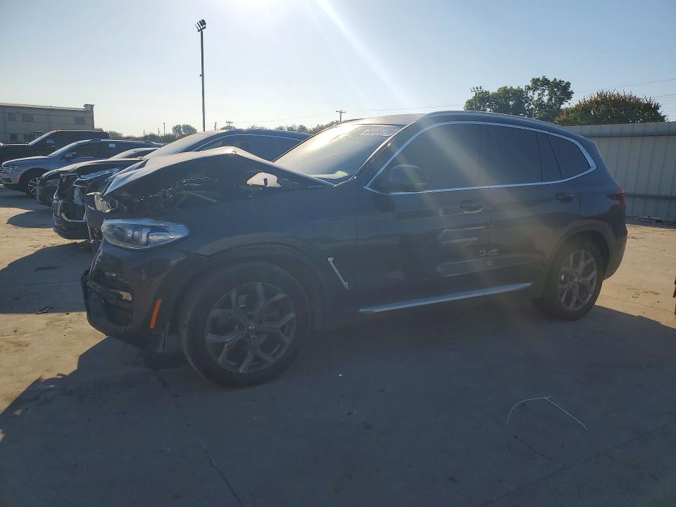 2021 BMW X3 VIN 5UXTY3C0XM9H04406 COPART salvage auction — FRONT END, Tx - Salvage Vehicle Title, sold $4,750 on 2026-07-06 (photo 1)
