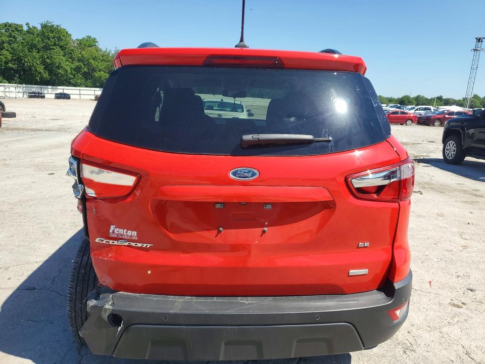 2020 Ford Ecosport VIN MAJ3S2GE1LC360746 COPART salvage auction — REAR END, Ok - Certificate Of Title, sold $2,999 on 2026-07-08 (photo 6)