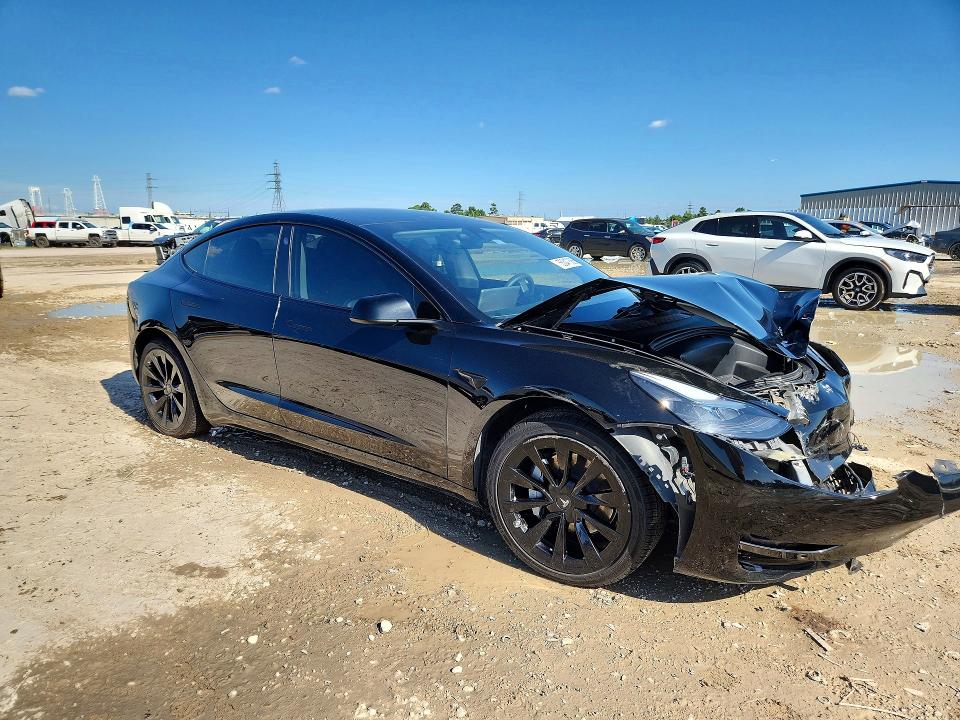 2022 Tesla Model 3 VIN 5YJ3E1EA2NF304509 COPART salvage auction — FRONT END, Tx - Salvage Vehicle Title, sold $7,300 on 2026-07-10 (photo 4)