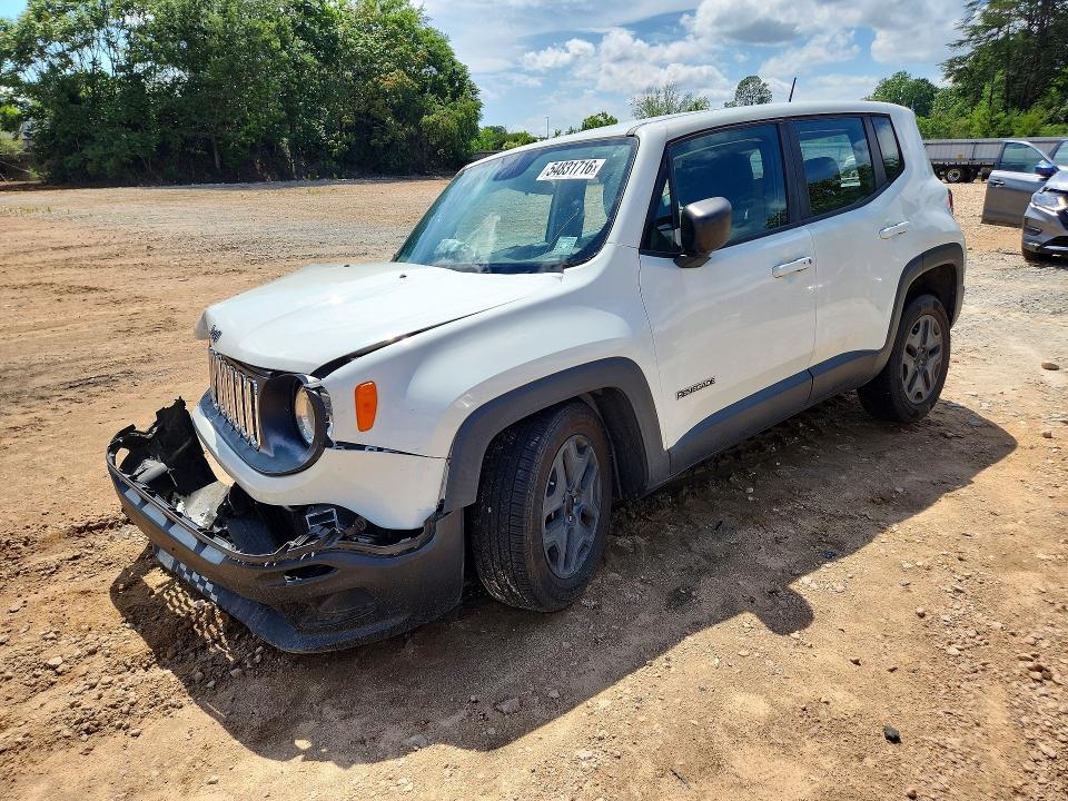 2016 Jeep Renegade VIN ZACCJAAT3GPD42491 COPART salvage auction — FRONT END, Nc - Salvage Certificate Of Title, sold $625 on 2026-08-10 (photo 1)