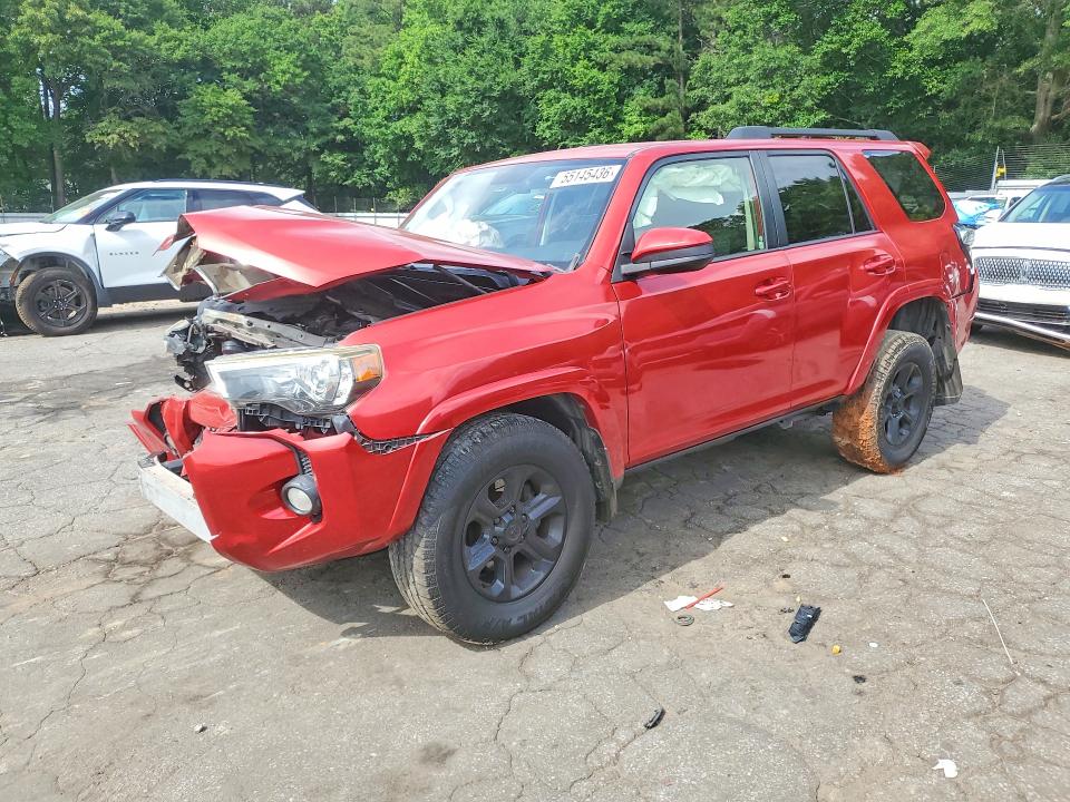2016 Toyota 4runner VIN JTEZU5JR9G5116456 COPART salvage auction — FRONT END, GA - CERT OF TITLE-SALVAGE, sold $4,750 on 2026-07-31 (photo 1)