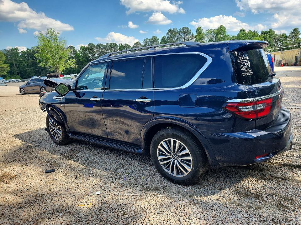 2022 Nissan Armada VIN JN8AY2BA2N9393165 COPART salvage auction — FRONT END, Nc - Salvage Certificate Of Title, sold $325 on 2026-07-31 (photo 2)