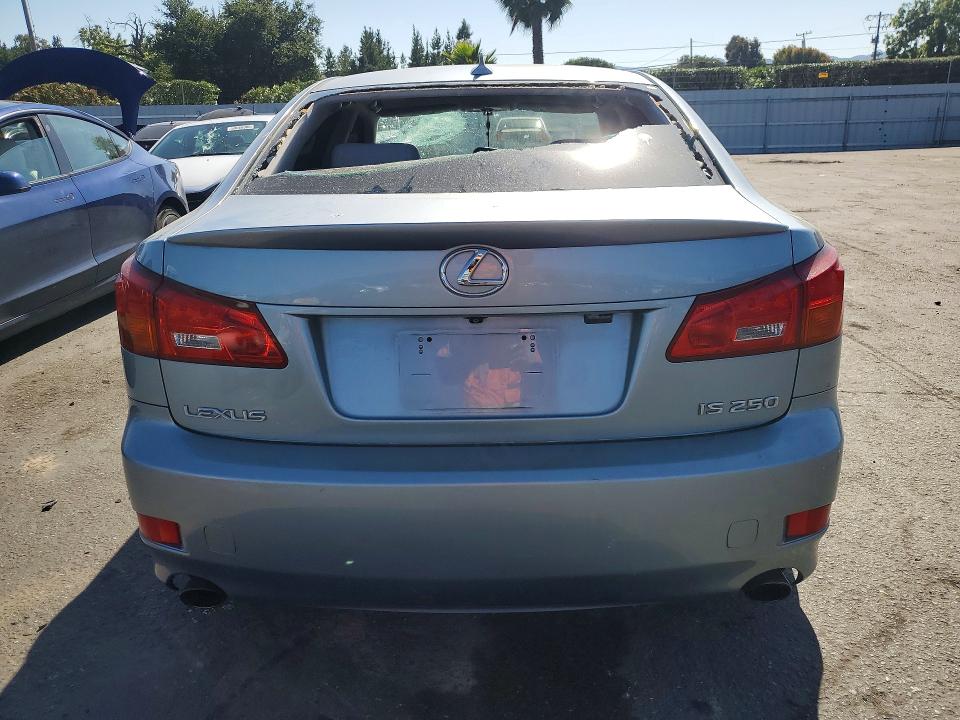 2007 Lexus Is 250 VIN JTHBK262872035485 COPART salvage auction — VANDALISM, Ca - Salvage Certificate, sold $500 on 2026-07-07 (photo 6)
