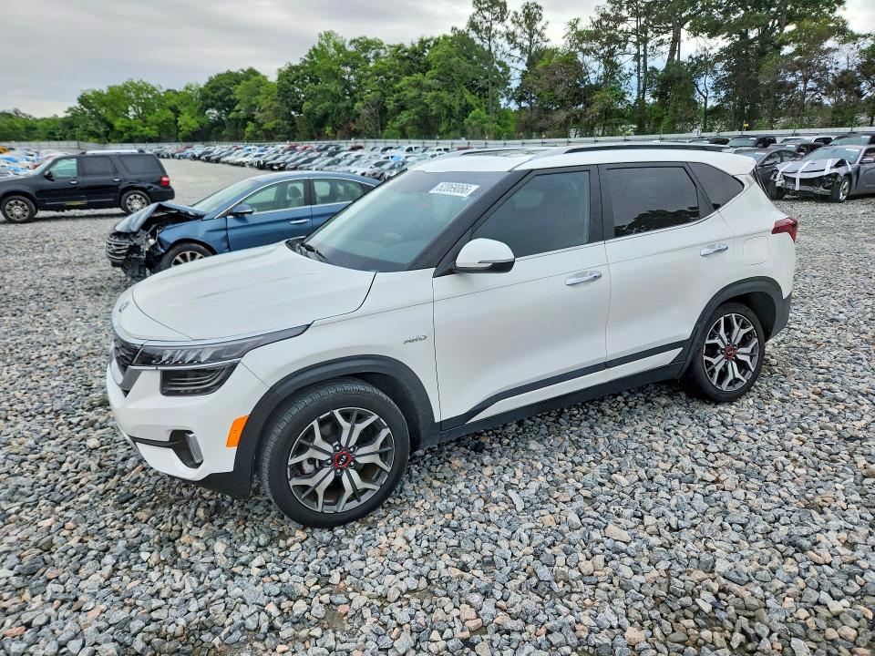 2021 Kia Seltos VIN KNDETCA26M7213983 COPART salvage auction — SIDE, Ga - Cert Of Title-Salvage, sold $5,300 on 2026-07-02 (photo 1)