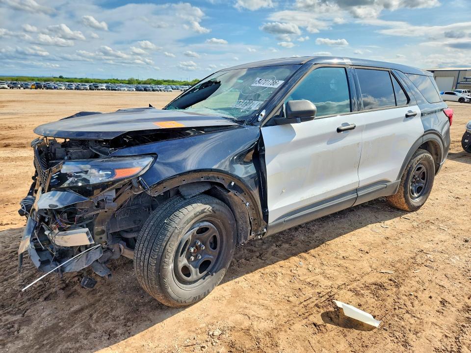 2022 Ford Explorer VIN 1FM5K8AB4NGA48741 COPART salvage auction — FRONT END, Tx - Salvage Vehicle Title, sold $2,500 on 2026-07-02 (photo 1)
