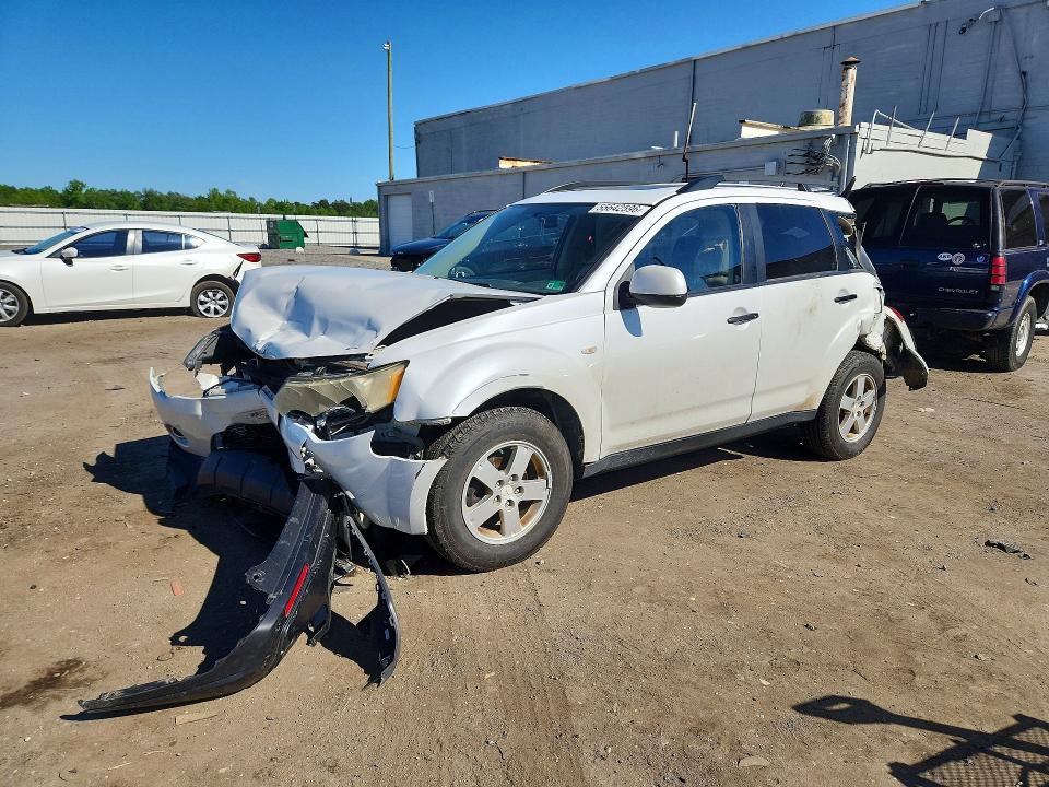 2007 Mitsubishi Outlander VIN JA4MT31X97Z008457 COPART salvage auction — FRONT END, Va - Certificate Of Title, sold $175 on 2026-07-22 (photo 1)
